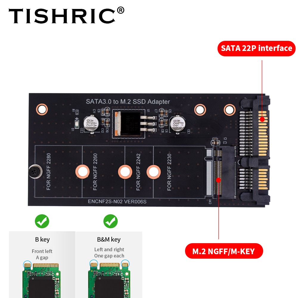 TISHRIC m2-sata  M.2 NGFF SSD   ..